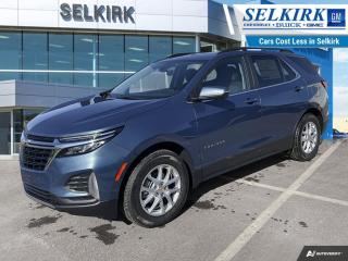 <b>Power Liftgate,  Blind Spot Detection,  Climate Control,  Heated Seats,  Apple CarPlay!</b><br> <br> <br> <br>  Get the versatility of a compact SUV, with its impressive fuel economy in the Chevy Equinox. <br> <br>This extremely competent Chevy Equinox is a rewarding SUV that doubles down on versatility, practicality and all-round reliability. The dazzling exterior styling is sure to turn heads, while the well-equipped interior is put together with great quality, for a relaxing ride every time. This 2024 Equinox is sure to be loved by the whole family.<br> <br> This lakeshore blue metallic SUV  has a 6 speed automatic transmission and is powered by a  175HP 1.5L 4 Cylinder Engine.<br> <br> Our Equinoxs trim level is LT. This Equinox LT steps things up with a power liftgate for rear cargo access, blind spot detection and dual-zone climate control, and is decked with great standard features such as front heated seats with lumbar support, remote engine start, air conditioning, remote keyless entry, and a 7-inch infotainment touchscreen with Apple CarPlay and Android Auto, along with active noise cancellation. Safety on the road is assured with automatic emergency braking, forward collision alert, lane keep assist with lane departure warning, front and rear park assist, and front pedestrian braking. This vehicle has been upgraded with the following features: Power Liftgate,  Blind Spot Detection,  Climate Control,  Heated Seats,  Apple Carplay,  Android Auto,  Remote Start. <br><br> <br>To apply right now for financing use this link : <a href=https://www.selkirkchevrolet.com/pre-qualify-for-financing/ target=_blank>https://www.selkirkchevrolet.com/pre-qualify-for-financing/</a><br><br> <br/>    Incentives expire 2024-05-31.  See dealer for details. <br> <br>Selkirk Chevrolet Buick GMC Ltd carries an impressive selection of new and pre-owned cars, crossovers and SUVs. No matter what vehicle you might have in mind, weve got the perfect fit for you. If youre looking to lease your next vehicle or finance it, we have competitive specials for you. We also have an extensive collection of quality pre-owned and certified vehicles at affordable prices. Winnipeg GMC, Chevrolet and Buick shoppers can visit us in Selkirk for all their automotive needs today! We are located at 1010 MANITOBA AVE SELKIRK, MB R1A 3T7 or via phone at 204-482-1010.<br> Come by and check out our fleet of 80+ used cars and trucks and 180+ new cars and trucks for sale in Selkirk.  o~o