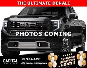 Dont miss out on this Limited Production ULTIMATE DENALI Sierra 1500 with the 6.2L ENGINE. Equipped with 16-way power front seats including MASSAGE feature, Handsfree Super Cruise, Bose Premium Stereo, the EXCLUSIVE Luxury Alpine Umber Interior, 22 Aluminum, Midnight with Chrome Inserts wheels, power-retractable assist steps with perimeter lighting, Power sunroof, Advanced Technology package, adaptive cruise, rear camera mirror, heads-up display, VADER CHROME, Body Color Arch Moldings and much much more!Ask for the Internet Department for more information or book your test drive today! Text 365-601-8318 for fast answers at your fingertips!AMVIC Licensed Dealer - Licence Number B1044900Disclaimer: All prices are plus taxes and include all cash credits and loyalties. See dealer for details. AMVIC Licensed Dealer # B1044900