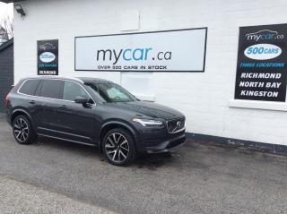 Used 2020 Volvo XC90 T6 Momentum 7 Passenger T6 MOMENTUM 7 PASS. AWD. LEATHER. PANOROOF. BACKUP CAM. HEATED SEATS. NAV. PWR SEAT. CARPLAY. BLUETO for sale in Kingston, ON