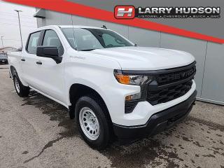 2.7L TurboMax Engine, 8-Speed Automatic Transmission, Summit White Exterior, Jet Black Interior, 4-Way Manual Driver Seat Adjuster, 7-Way Passenger Seat Adjuster, 40/20/40 Front Split-Bench Seat, Rear 60/40 Folding Bench Seat, Automatic Stop/Start, Push Button Start, Remote Keyless Entry, HD Rear Vision Camera, Chevy Safety Assist, Following Distance Indicator, Forward Collision Alert Sensor, Lane Keep Assist with Lane Departure Warning, Automatic Emergency Braking, Front Pedestrian Braking Sensor, Buckle to Drive, Rear Seat Reminder, Power Windows/Door Locks, 3.5 Driver Information Center, 7 Colour Touchscreen Chevrolet Infotainment System, Wireless Phone Projection, 6-Speaker Audio System Feature, USB Ports, 12V Power Outlet, Tilt Steering, Electrical Steering Column Lock, Urethane Steering Wheel, Teen Driver Settings, Air Conditioning, Tinted Glass, Rubberized Vinyl Floor Covering, Durabed, Standard Tailgate, Rear Bumper Corner Step, Intellibeam Automatic Headlight System, Black Front Recovery Hooks, Standard Suspension Package, Autotrac Single Speed Transfer Case, Tire Carrier Lock, Tire Pressure Monitoring System, 17 Painted Ultra Silver Steel Wheels, All Season Blackwall Tires, OnStar Services Available, OnStar Wi-Fi Hotspot Capable.

<br> <br> HUDSONS HAS IT!
See it - Drive it - Own it - LOVE it.

At Larry Hudson Chevrolet Buick GMC we make car buying a breeze! New car pricing with $0 down approvals are among your options (*on approved credit). There are a variety of finance and lease options available. Also expect top dollar for your trade-in!

Selling price/payment shown includes cash incentive(s). Does not include HST & Licensing. Bi-Weekly payments reflect current Chevrolet Buick and GMC incentives. We have professional Product Specialist to guide you through your vehicle purchase. Contact us for more info! 1-800-350-3325