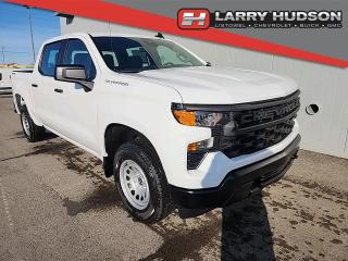 2.7L TurboMax Engine, 8-Speed Automatic Transmission, Summit White Exterior, Jet Black Interior, 4-Way Manual Driver Seat Adjuster, 7-Way Passenger Seat Adjuster, 40/20/40 Front Split-Bench Seat, Rear 60/40 Folding Bench Seat, Automatic Stop/Start, Push Button Start, Remote Keyless Entry, HD Rear Vision Camera, Chevy Safety Assist, Following Distance Indicator, Forward Collision Alert Sensor, Lane Keep Assist with Lane Departure Warning, Automatic Emergency Braking, Front Pedestrian Braking Sensor, Buckle to Drive, Rear Seat Reminder, Power Windows/Door Locks, 3.5 Driver Information Center, 7 Colour Touchscreen Chevrolet Infotainment System, Wireless Phone Projection, 6-Speaker Audio System Feature, USB Ports, 12V Power Outlet, Tilt Steering, Electrical Steering Column Lock, Urethane Steering Wheel, Teen Driver Settings, Air Conditioning, Tinted Glass, Rubberized Vinyl Floor Covering, Durabed, Standard Tailgate, Rear Bumper Corner Step, Intellibeam Automatic Headlight System, Black Front Recovery Hooks, Standard Suspension Package, Autotrac Single Speed Transfer Case, Tire Carrier Lock, Tire Pressure Monitoring System, 17 Painted Ultra Silver Steel Wheels, All Season Blackwall Tires, OnStar Services Available, OnStar Wi-Fi Hotspot Capable.

<br> <br> HUDSONS HAS IT!
See it - Drive it - Own it - LOVE it.

At Larry Hudson Chevrolet Buick GMC we make car buying a breeze! New car pricing with $0 down approvals are among your options (*on approved credit). There are a variety of finance and lease options available. Also expect top dollar for your trade-in!

Selling price/payment shown includes cash incentive(s). Does not include HST & Licensing. Bi-Weekly payments reflect current Chevrolet Buick and GMC incentives. We have professional Product Specialist to guide you through your vehicle purchase. Contact us for more info! 1-800-350-3325
