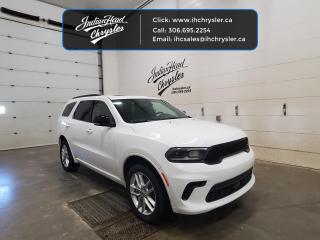 <b>Sunroof,  Cooled Seats,  Navigation,  Apple CarPlay,  Android Auto!</b><br> <br> <br> <br>  Amazing suspension, a roomy, comfortable interior, and awesome motors from the Dodge line, the Dodge Durango is ready to roll. <br> <br>Filled with impressive standard features, this family friendly 2024 Dodge Durango is a surprising and adventurous SUV. Versatile as they come, you can manage any road you find in comfort and style, while effortlessly leading the pack in this Dodge Durango. For a capable, impressive, and versatile family SUV that can still climb mountains, this Dodge Durango is ready for your familys next big adventure.<br> <br> This white SUV  has a 8 speed automatic transmission and is powered by a  295HP 3.6L V6 Cylinder Engine.<br> <br> Our Durangos trim level is GT. Step up to this Durango GT and be rewarded with an express open/close sunroof, a power operated liftgate for rear cargo access, Nappa leather upholstery, ventilated and heated front seats with lumbar support and memory function, heated rear seats, adaptive cruise control, and upgraded tow equipment with hitch and sway control and trailer brake control. The standard features continue with remote engine start, a sport leather-wrapped heated steering wheel, and an upgraded 10.1-inch infotainment screen powered by Uconnect 5 and features inbuilt GPS navigation, Apple CarPlay, Android Auto, mobile hotspot internet access, and SiriusXM satellite radio. Safety features also include blind spot detection with rear cross traffic alert, forward collision mitigation, ParkSense with rear parking sensors, and even more. This vehicle has been upgraded with the following features: Sunroof,  Cooled Seats,  Navigation,  Apple Carplay,  Android Auto,  4g Wi-fi,  Leather Seats. <br><br> View the original window sticker for this vehicle with this url <b><a href=http://www.chrysler.com/hostd/windowsticker/getWindowStickerPdf.do?vin=1C4RDJDG6RC192772 target=_blank>http://www.chrysler.com/hostd/windowsticker/getWindowStickerPdf.do?vin=1C4RDJDG6RC192772</a></b>.<br> <br>To apply right now for financing use this link : <a href=https://www.indianheadchrysler.com/finance/ target=_blank>https://www.indianheadchrysler.com/finance/</a><br><br> <br/> See dealer for details. <br> <br>At Indian Head Chrysler Dodge Jeep Ram Ltd., we treat our customers like family. That is why we have some of the highest reviews in Saskatchewan for a car dealership!  Every used vehicle we sell comes with a limited lifetime warranty on covered components, as long as you keep up to date on all of your recommended maintenance. We even offer exclusive financing rates right at our dealership so you dont have to deal with the banks.
You can find us at 501 Johnston Ave in Indian Head, Saskatchewan-- visible from the TransCanada Highway and only 35 minutes east of Regina. Distance doesnt have to be an issue, ask us about our delivery options!

Call: 306.695.2254<br> Come by and check out our fleet of 30+ used cars and trucks and 80+ new cars and trucks for sale in Indian Head.  o~o