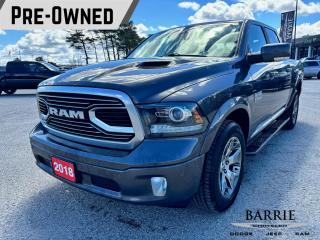 Used 2018 RAM 1500 Longhorn LIMITED TUNGSTEN EDITION I FRONT HEATED AND VENTILATED SEATS I SECOND-ROW HEATED SEATS I POWER SUNRO for sale in Barrie, ON