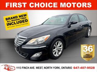 Welcome to First Choice Motors, the largest car dealership in Toronto of pre-owned cars, SUVs, and vans priced between $5000-$15,000. With an impressive inventory of over 300 vehicles in stock, we are dedicated to providing our customers with a vast selection of affordable and reliable options. <br><br>Were thrilled to offer a used 2012 Hyundai Genesis PREMIUM, black color with 144,000km (STK#7201) This vehicle was $12990 NOW ON SALE FOR $11990. It is equipped with the following features:<br>- Automatic Transmission<br>- Leather Seats<br>- Sunroof<br>- Heated seats<br>- Bluetooth<br>- Alloy wheels<br>- Power windows<br>- Power locks<br>- Power mirrors<br>- Air Conditioning<br><br>At First Choice Motors, we believe in providing quality vehicles that our customers can depend on. All our vehicles come with a 36-day FULL COVERAGE warranty. We also offer additional warranty options up to 5 years for our customers who want extra peace of mind.<br><br>Furthermore, all our vehicles are sold fully certified with brand new brakes rotors and pads, a fresh oil change, and brand new set of all-season tires installed & balanced. You can be confident that this car is in excellent condition and ready to hit the road.<br><br>At First Choice Motors, we believe that everyone deserves a chance to own a reliable and affordable vehicle. Thats why we offer financing options with low interest rates starting at 7.9% O.A.C. Were proud to approve all customers, including those with bad credit, no credit, students, and even 9 socials. Our finance team is dedicated to finding the best financing option for you and making the car buying process as smooth and stress-free as possible.<br><br>Our dealership is open 7 days a week to provide you with the best customer service possible. We carry the largest selection of used vehicles for sale under $9990 in all of Ontario. We stock over 300 cars, mostly Hyundai, Chevrolet, Mazda, Honda, Volkswagen, Toyota, Ford, Dodge, Kia, Mitsubishi, Acura, Lexus, and more. With our ongoing sale, you can find your dream car at a price you can afford. Come visit us today and experience why we are the best choice for your next used car purchase!<br><br>All prices exclude a $10 OMVIC fee, license plates & registration  and ONTARIO HST (13%)
