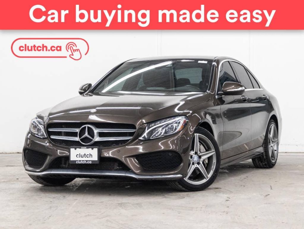 Used 2015 Mercedes-Benz C-Class C 300 4Matic AWD w/ Rearview Cam, Bluetooth, Nav for Sale in Toronto, Ontario