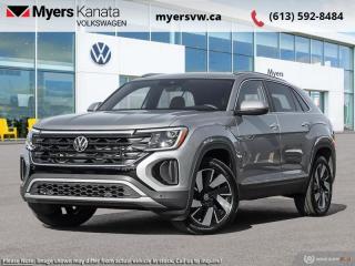 <b>Leather Seats,  Navigation,  Sunroof,  Premium Audio,  Cooled Seats!</b><br> <br> <br> <br>  This 2024 Volkswagen Atlas Cross Sport is a bold and stylish SUV with innovative features and a clever all-wheel-drive system. <br> <br>This 2024 VW Atlas Cross Sport is a crossover SUV with a gently sloped roofline to form the distinct silhouette of a coupe, without taking a toll on practicality and driving dynamics. On the inside, trim pieces are crafted with premium materials and carefully put together to ensure rugged build quality. With loads of standard safety technology that inspires confidence, this 2024 Volkswagen Atlas Cross Sport is an excellent option for a versatile and capable family SUV with dazzling looks.<br> <br> This silver bird metallic SUV  has an automatic transmission and is powered by a  2.0L I4 16V GDI DOHC Turbo engine.<br> <br> Our Atlas Cross Sports trim level is Highline 2.0 TSI. Upgrading to this Highline trim rewards you with awesome standard features such as a panoramic sunroof, harman/kardon premium audio, integrated navigation, and leather seating upholstery. Also standard include a power liftgate for rear cargo access, heated and ventilated front seats, a heated steering wheel, remote engine start, adaptive cruise control, and a 12-inch infotainment system with Car-Net mobile hotspot internet access, Apple CarPlay and Android Auto. Safety features also include blind spot detection, lane keeping assist with lane departure warning, front and rear collision mitigation, park distance control, and autonomous emergency braking. This vehicle has been upgraded with the following features: Leather Seats,  Navigation,  Sunroof,  Premium Audio,  Cooled Seats,  Heated Steering Wheel,  Mobile Hotspot. <br><br> <br>To apply right now for financing use this link : <a href=https://www.myersvw.ca/en/form/new/financing-request-step-1/44 target=_blank>https://www.myersvw.ca/en/form/new/financing-request-step-1/44</a><br><br> <br/>    5.99% financing for 84 months. <br> Buy this vehicle now for the lowest bi-weekly payment of <b>$458.92</b> with $0 down for 84 months @ 5.99% APR O.A.C. ( taxes included, $1071 (OMVIC fee, Air and Tire Tax, Wheel Locks, Admin fee, Security and Etching) is included in the purchase price.    ).  Incentives expire 2024-05-31.  See dealer for details. <br> <br> <br>LEASING:<br><br>Estimated Lease Payment: $355 bi-weekly <br>Payment based on 5.49% lease financing for 60 months with $0 down payment on approved credit. Total obligation $46,220. Mileage allowance of 16,000 KM/year. Offer expires 2024-05-31.<br><br><br>Call one of our experienced Sales Representatives today and book your very own test drive! Why buy from us? Move with the Myers Automotive Group since 1942! We take all trade-ins - Appraisers on site!<br> Come by and check out our fleet of 40+ used cars and trucks and 110+ new cars and trucks for sale in Kanata.  o~o