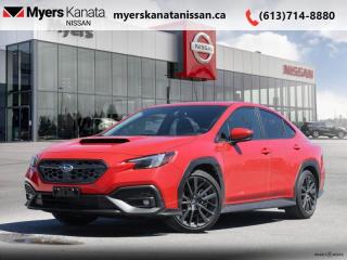 <b>Low Mileage, Sunroof,  Heated Seats,  Apple CarPlay,  Android Auto,  Blind Spot Detection!</b><br> <br>  Compare at $40275 - KANATA NISSAN PRICE is just $37995! <br> <br>   The all-new 2022 Subaru WRX showcases a powerful exterior design, with incredible motorsport-inspired performance. This  2022 Subaru WRX is fresh on our lot in Kanata. This low mileage  sedan has just 2,500 kms. Its  red in colour  . It has a manual transmission and is powered by a  271HP 2.4L 4 Cylinder Engine. <br> <br> Our WRXs trim level is Sport. Along with all the bells and whistles of the base trim, the WRX Sport trim adds 10-way power driver seat, Subaru Rear/side detection system (SRVD) which includes blind spot detection, lane change assist, and rear cross traffic alert, mirror integrated turn signals, fog lights, automatic headlamps that are steering responsive and wiper activated, and a sunroof. This vehicle has been upgraded with the following features: Sunroof,  Heated Seats,  Apple Carplay,  Android Auto,  Blind Spot Detection,  Steering Wheel Controls,  Fog Lamps. <br> <br/><br> Payments from <b>$611.11</b> monthly with $0 down for 84 months @ 8.99% APR O.A.C. ( Plus applicable taxes -  and licensing    ).  See dealer for details. <br> <br>*LIFETIME ENGINE TRANSMISSION WARRANTY NOT AVAILABLE ON VEHICLES WITH KMS EXCEEDING 140,000KM, VEHICLES 8 YEARS & OLDER, OR HIGHLINE BRAND VEHICLE(eg. BMW, INFINITI. CADILLAC, LEXUS...)<br> Come by and check out our fleet of 50+ used cars and trucks and 80+ new cars and trucks for sale in Kanata.  o~o