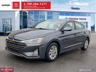 New Price!2020 Hyundai Elantra Essential IVT FWD I4Stellar SilverALL CREDIT APPLICATIONS ACCEPTED! ESTABLISH OR REBUILD YOUR CREDIT HERE. APPLY AT https://steeleadvantagefinancing.com/?dealer=7148 We know that you have high expectations in your car search in NL. So, if youre in the market for a pre-owned vehicle that undergoes our exclusive inspection protocol, stop by Gander Toyota. Were confident we have the right vehicle for you. Here at Gander Toyota, we enjoy the challenge of meeting and exceeding customer expectations in all things automotive.**Market Value Pricing**, Air Conditioning, Delay-off headlights, Exterior Parking Camera Rear, Heated Front Bucket Seats.Certification Program Details: 85 Point inspection Fluid Top Ups Brake Inspection Tire Inspection Oil Change Recall Check Copy Of Carfax ReportSteele Auto Group is the most diversified group of automobile dealerships in Atlantic Canada, with 34 dealerships selling 27 brands and an employee base of over 1000. Sales are up by double digits over last year and the plan going forward is to expand further into Atlantic Canada. PLEASE CONFIRM WITH US THAT ALL OPTIONS, FEATURES AND KILOMETERS ARE CORRECT.Reviews:* Owners report a comfortable and durable driving feel, solid ride quality on even rougher roads, good feature content for the dollar, and an upscale look and feel to the interior and driving environment. The touchscreen infotainment system is highly rated for effectiveness and ease of use. Source: autoTRADER.ca