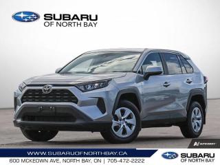 <b>Low Mileage, Heated Seats,  Apple CarPlay,  Android Auto,  Blind Spot Monitoring,  Lane Keep Assist!</b><br> <br>    The RAV4 is here to help you realize your full potential in every moment. This  2023 Toyota RAV4 is fresh on our lot in North Bay. <br> <br>While the RAV4 is loaded with modern creature comforts, conveniences, and safety, this SUV is still true to its roots with incredible capability. Whether youre running errands in the city or exploring the countryside, the RAV4 empowers your ambitions and redefines what you can do. Make new and exciting memories in this ultra efficient Toyota RAV4 today!This low mileage  SUV has just 15,289 kms. Its  grey in colour  . It has a 8 speed automatic transmission and is powered by a  203HP 2.5L 4 Cylinder Engine. <br> <br> Our RAV4s trim level is LE. Elevate your adventure with this all wheel drive RAV4 LE that comes with some impressive features such as sport, ECO & normal driving modes, a 7 inch touchscreen with Entune Audio 3.0, Apple CarPlay, Android Auto, USB and aux inputs, heated front seats, remote keyless entry, steering wheel with audio controls and a rear view camera. Additional features include LED headlights, heated power mirrors, Toyota Safety Sense 2.0, dynamic radar cruise control, automatic high beam assist, blind spot monitoring with rear cross traffic alert, and lane keep assist with lane departure warning plus much more. This vehicle has been upgraded with the following features: Heated Seats,  Apple Carplay,  Android Auto,  Blind Spot Monitoring,  Lane Keep Assist,  Steering Wheel Audio Control,  Forward Collision Warning. <br> <br>To apply right now for financing use this link : <a href=https://www.subaruofnorthbay.ca/tools/autoverify/finance.htm target=_blank>https://www.subaruofnorthbay.ca/tools/autoverify/finance.htm</a><br><br> <br/><br> Buy this vehicle now for the lowest bi-weekly payment of <b>$215.26</b> with $0 down for 96 months @ 6.99% APR O.A.C. ( Plus applicable taxes -  Plus applicable fees   ).  See dealer for details. <br> <br>Subaru of North Bay has been proudly serving customers in North Bay, Sturgeon Falls, New Liskeard, Cobalt, Haileybury, Kirkland Lake and surrounding areas since 1987. Whether you choose to visit in person or shop online, youll find a huge selection of new 2022-2023 Subaru models as well as certified used vehicles of all makes and models. </br>The advertised price is for financing purchases only. All cash purchases will be subject to an additional surcharge of $2,501.00. This advertised price also does not include taxes and licensing fees.<br> Come by and check out our fleet of 30+ used cars and trucks and 40+ new cars and trucks for sale in North Bay.  o~o