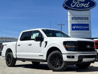 <b>Wireless Charging, XLT Black Appearance Package, 18 Aluminum Wheels, Tailgate Step, Spray-In Bed Liner!</b><br> <br> <br> <br>  A true class leader in towing and hauling capabilities, this 2024 Ford F-150 isnt your usual work truck, but the best in the business. <br> <br>Just as you mould, strengthen and adapt to fit your lifestyle, the truck you own should do the same. The Ford F-150 puts productivity, practicality and reliability at the forefront, with a host of convenience and tech features as well as rock-solid build quality, ensuring that all of your day-to-day activities are a breeze. Theres one for the working warrior, the long hauler and the fanatic. No matter who you are and what you do with your truck, F-150 doesnt miss.<br> <br> This oxford white Crew Cab 4X4 pickup   has a 10 speed automatic transmission and is powered by a  430HP 3.5L V6 Cylinder Engine.<br> <br> Our F-150s trim level is XLT. This XLT trim steps things up with running boards, dual-zone climate control and a 360 camera system, along with great standard features such as class IV tow equipment with trailer sway control, remote keyless entry, cargo box lighting, and a 12-inch infotainment screen powered by SYNC 4 featuring voice-activated navigation, SiriusXM satellite radio, Apple CarPlay, Android Auto and FordPass Connect 5G internet hotspot. Safety features also include blind spot detection, lane keep assist with lane departure warning, front and rear collision mitigation and automatic emergency braking. This vehicle has been upgraded with the following features: Wireless Charging, Xlt Black Appearance Package, 18 Aluminum Wheels, Tailgate Step, Spray-in Bed Liner, Power Sliding Rear Window, Power Folding Mirrors. <br><br> View the original window sticker for this vehicle with this url <b><a href=http://www.windowsticker.forddirect.com/windowsticker.pdf?vin=1FTFW3LD3RFA40611 target=_blank>http://www.windowsticker.forddirect.com/windowsticker.pdf?vin=1FTFW3LD3RFA40611</a></b>.<br> <br>To apply right now for financing use this link : <a href=https://www.bourgeoismotors.com/credit-application/ target=_blank>https://www.bourgeoismotors.com/credit-application/</a><br><br> <br/> 0% financing for 60 months. 2.99% financing for 84 months.  Incentives expire 2024-04-30.  See dealer for details. <br> <br>Discount on vehicle represents the Cash Purchase discount applicable and is inclusive of all non-stackable and stackable cash purchase discounts from Ford of Canada and Bourgeois Motors Ford and is offered in lieu of sub-vented lease or finance rates. To get details on current discounts applicable to this and other vehicles in our inventory for Lease and Finance customer, see a member of our team. </br></br>Discover a pressure-free buying experience at Bourgeois Motors Ford in Midland, Ontario, where integrity and family values drive our 78-year legacy. As a trusted, family-owned and operated dealership, we prioritize your comfort and satisfaction above all else. Our no pressure showroom is lead by a team who is passionate about understanding your needs and preferences. Located on the shores of Georgian Bay, our dealership offers more than just vehiclesits an experience rooted in community, trust and transparency. Trust us to provide personalized service, a diverse range of quality new Ford vehicles, and a seamless journey to finding your perfect car. Join our family at Bourgeois Motors Ford and let us redefine the way you shop for your next vehicle.<br> Come by and check out our fleet of 80+ used cars and trucks and 210+ new cars and trucks for sale in Midland.  o~o