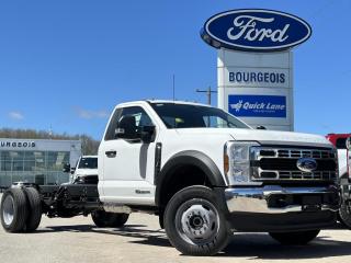 <b>Diesel Engine, High Capacity Trailer Tow Package, SiriusXM, Payload Plus Package Upgrade, Rear View Camera and Prep Kit!</b><br> <br> <br> <br>  Welcome. <br> <br><br> <br> This  oxford white sought after diesel  4X4 pickup   has a 10 speed automatic transmission and is powered by a  330HP 6.7L 8 Cylinder Engine.<br> <br> Our F-550 Super Duty DRWs trim level is XLT. This Ford F-550 Super Duty XLT comes very well equipped with a heavy duty suspension, towing equipment, a built-in brake controllers and trailer sway control, an upgraded audio system with SYNC 3 communication featuring enhanced voice recognition, Apple CarPlay and Android Auto plus an 8 inch touchscreen, 2 front tow hooks, a chrome front bumper, remote keyless entry, SiriusXM, steering wheel mounted cruise controls, a smart device remote engine start This vehicle has been upgraded with the following features: Diesel Engine, High Capacity Trailer Tow Package, Siriusxm, Payload Plus Package Upgrade, Rear View Camera And Prep Kit. <br><br> View the original window sticker for this vehicle with this url <b><a href=http://www.windowsticker.forddirect.com/windowsticker.pdf?vin=1FDUF5HT1RDA12381 target=_blank>http://www.windowsticker.forddirect.com/windowsticker.pdf?vin=1FDUF5HT1RDA12381</a></b>.<br> <br>To apply right now for financing use this link : <a href=https://www.bourgeoismotors.com/credit-application/ target=_blank>https://www.bourgeoismotors.com/credit-application/</a><br><br> <br/> See dealer for details. <br> <br>Discount on vehicle represents the Cash Purchase discount applicable and is inclusive of all non-stackable and stackable cash purchase discounts from Ford of Canada and Bourgeois Motors Ford and is offered in lieu of sub-vented lease or finance rates. To get details on current discounts applicable to this and other vehicles in our inventory for Lease and Finance customer, see a member of our team. </br></br>Discover a pressure-free buying experience at Bourgeois Motors Ford in Midland, Ontario, where integrity and family values drive our 78-year legacy. As a trusted, family-owned and operated dealership, we prioritize your comfort and satisfaction above all else. Our no pressure showroom is lead by a team who is passionate about understanding your needs and preferences. Located on the shores of Georgian Bay, our dealership offers more than just vehiclesits an experience rooted in community, trust and transparency. Trust us to provide personalized service, a diverse range of quality new Ford vehicles, and a seamless journey to finding your perfect car. Join our family at Bourgeois Motors Ford and let us redefine the way you shop for your next vehicle.<br> Come by and check out our fleet of 90+ used cars and trucks and 140+ new cars and trucks for sale in Midland.  o~o