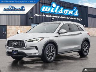 Used 2021 Infiniti QX50 Sensory AWD, H.U.D, Navigation, Cooled/ Heated Seats, Leather, Pano Roof, BOSE Audio, New Tires! for sale in Guelph, ON