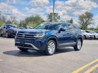 Used 2021 Volkswagen Atlas Cross Sport Highline AWD, V6, Leather, Pano Sunroof, Nav, Adaptive Cruise, Heated Steering, New Tires & Brakes! for sale in Guelph, ON