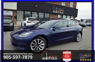 LONG RANGE - CASH OR FINANCE $21,880 IS THE PRICE - OVER 70 TESLAS IN STOCK AT TESLASUPERSTORE.ca - NO PAYMENTS UP TO 6 MONTHS O.A.C.  CASH or FINANCE DOES NOT MATTER  ADVERTISED PRICE IS THE SELLING PRICE / NAVIGATION / 360 CAMERA / LEATHER / HEATED AND POWER SEATS / PANORAMIC SKYROOF / BLIND SPOT SENSORS / LANE DEPARTURE / AUTOPILOT / COMFORT ACCESS / KEYLESS GO / BALANCE OF FACTORY WARRANTY / Bluetooth / Power Windows / Power Locks / Power Mirrors / Keyless Entry / Cruise Control / Air Conditioning / Heated Mirrors / ABS & More <br/> _________________________________________________________________________ <br/>   <br/> NEED MORE INFO ? BOOK A TEST DRIVE ?  visit us TOACARS.ca to view over 120 in inventory, directions and our contact information. <br/> _________________________________________________________________________ <br/>   <br/> Let Us Take Care of You with Our Client Care Package Only $895.00 <br/> - Worry Free 5 Days or 500KM Exchange Program* <br/> - 36 Days/2000KM Powertrain & Safety Items Coverage <br/> - Premium Safety Inspection & Certificate <br/> - Oil Check <br/> - Brake Service <br/> - Tire Check <br/> - Cosmetic Reconditioning* <br/> - Carfax Report <br/> - Full Interior/Exterior & Engine Detailing <br/> - Franchise Dealer Inspection & Safety Available Upon Request* <br/> * Client care package is not included in the finance and cash price sale <br/> * Premium vehicles may be subject to an additional cost to the client care package <br/> _________________________________________________________________________ <br/>   <br/> Financing starts from the Lowest Market Rate O.A.C. & Up To 96 Months term*, conditions apply. Good Credit or Bad Credit our financing team will work on making your payments to your affordability. Visit www.torontoautohaus.com/financing for application. Interest rate will depend on amortization, finance amount, presentation, credit score and credit utilization. We are a proud partner with major Canadian banks (National Bank, TD Canada Trust, CIBC, Dejardins, RBC and multiple sub-prime lenders). Finance processing fee averages 6 dollars bi-weekly on 84 months term and the exact amount will depend on the deal presentation, amortization, credit strength and difficulty of submission. For more information about our financing process please contact us directly. <br/> _________________________________________________________________________ <br/>   <br/> We conduct daily research & monitor our competition which allows us to have the most competitive pricing and takes away your stress of negotiations. <br/>   <br/> _________________________________________________________________________ <br/>   <br/> Worry Free 5 Days or 500KM Exchange Program*, valid when purchasing the vehicle at advertised price with Client Care Package. Within 5 days or 500km exchange to an equal value or higher priced vehicle in our inventory. Note: Client Care package, financing processing and licensing is non refundable. Vehicle must be exchanged in the same condition as delivered to you. For more questions, please contact us at sales @ torontoautohaus . com or call us 9 0 5  5 9 7  7 8 7 9 <br/> _________________________________________________________________________ <br/>   <br/> As per OMVIC regulations if the vehicle is sold not certified. Therefore, this vehicle is not certified and not drivable or road worthy. The certification is included with our client care package as advertised above for only $895.00 that includes premium addons and services. All our vehicles are in great shape and have been inspected by a licensed mechanic and are available to test drive with an appointment. HST & Licensing Extra <br/>