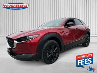 <b>Heads Up Display,  Leather Seats,  Sunroof,  Navigation,  Premium Audio!</b><br> <br>    The low platform of this CX-30 makes loading easy, and the generous cargo area leaves you and your passengers with ample space for all of your belongings. This  2022 Mazda CX-30 is for sale today. <br> <br>Designed for an effortless drive, the luxurious CX-30 is sure to impress. Its refined cabin is quiet, instilling a feeling of tranquility behind the wheel. With plenty of cabin space, this gorgeous compact SUV is ready to handle any task you put infront of it. Innovative performance is not just about power, its about a responsive and engaging drive that connects you to the road.This  SUV has 47,894 kms. Its  red in colour  . It has a 6 speed automatic transmission and is powered by a  227HP 2.5L 4 Cylinder Engine. <br> <br> Our CX-30s trim level is GT. This performance driven GT does not skimp on luxury with a sunroof, heated leather seats, and a heated steering wheel. A heads up display tops off the incredible tech feature list that includes navigation, Bose Premium Audio, and a power liftgate. With a touchscreen infotainment system complete with Apple CarPlay, Android Auto, plus more connectivity and tech, this CX-30 really knows how to entertain. Remote keyless entry gives you modern convenience while the Mazda iACTIVSENSE system keeps you safe with blind spot monitoring, Smart City Brake Support automatic braking, and a rear view camera.
 This vehicle has been upgraded with the following features: Heads Up Display,  Leather Seats,  Sunroof,  Navigation,  Premium Audio,  Power Liftgate,  Heated Seats. <br> <br>To apply right now for financing use this link : <a href=https://www.progressiveautosales.com/credit-application/ target=_blank>https://www.progressiveautosales.com/credit-application/</a><br><br> <br/><br><br> Progressive Auto Sales provides you with the all the tools you need to find and purchase a used vehicle that meets your needs and exceeds your expectations. Our Sarnia used car dealership carries a wide range of makes and models for exceptionally low prices due to our extensive network of Canadian, Ontario and Sarnia used car dealerships, leasing companies and auction groups. </br>

<br> Our dealership wouldnt be where we are today without the great people in Sarnia and surrounding areas. If you have any questions about our services, please feel free to ask any one of our staff. If you want to visit our dealership, you can also find our hours of operation and location information on our Contact page. </br> o~o