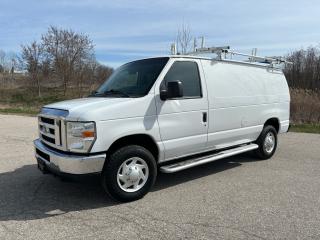<div>2013 Ford E250 4.6 L V8 gas. ￼ Air conditioning automatic. Comes equipped with roof racks and shelving. Brand new tires all around runs and drives. Perfect no warning lights on the dash. Nice tidy clean truck certified every year. Sold as is plus HST. ￼ </div>