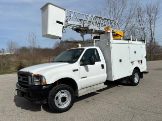 <div>￼ 2002 Ford F450 7.3 L diesel. 35 foot bucket truck. Only 40,000 km absolutely flawless inside and out. Certified every year. Brand new tires and brakes all around rust free plus HST. ￼ </div>