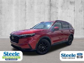 Recent Arrival!LIKE NEW!comes with a second set of winter tiresRuby Red2023 Honda CR-V SportAWD CVT 1.5L I4 Turbocharged DOHC 16V LEV3-ULEV50 190hpVALUE MARKET PRICING!!, AWD.ALL CREDIT APPLICATIONS ACCEPTED! ESTABLISH OR REBUILD YOUR CREDIT HERE. APPLY AT https://steeleadvantagefinancing.com/6198 We know that you have high expectations in your car search in Halifax. So if youre in the market for a pre-owned vehicle that undergoes our exclusive inspection protocol, stop by Steele Ford Lincoln. Were confident we have the right vehicle for you. Here at Steele Ford Lincoln, we enjoy the challenge of meeting and exceeding customer expectations in all things automotive.