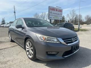 <p><span style=font-size: 14pt;><strong>2015 HONDA ACCORD TOURING! </strong></span></p><p> </p><p> </p><p><span style=font-size: 14pt;><strong>CARS IN LOBO LTD. (Buy - Sell - Trade - Finance) <br /></strong></span><span style=font-size: 14pt;><strong style=font-size: 18.6667px;>Office# - 519-666-2800<br /></strong></span><span style=font-size: 14pt;><strong>TEXT 24/7 - 226-289-5416</strong></span></p><p><span style=font-size: 12pt;>-> LOCATION <a title=Location  href=https://www.google.com/maps/place/Cars+In+Lobo+LTD/@42.9998602,-81.4226374,15z/data=!4m5!3m4!1s0x0:0xcf83df3ed2d67a4a!8m2!3d42.9998602!4d-81.4226374 target=_blank rel=noopener>6355 Egremont Dr N0L 1R0 - 6 KM from fanshawe park rd and hyde park rd in London ON</a><br />-> Quality pre owned local vehicles. CARFAX available for all vehicles <br />-> Certification is included in price unless stated AS IS or ask about our AS IS pricing<br />-> We offer Extended Warranty on our vehicles inquire for more Info<br /></span><span style=font-size: small;><span style=font-size: 12pt;>-> All Trade ins welcome (Vehicles,Watercraft, Motorcycles etc.)</span><br /><span style=font-size: 12pt;>-> Financing Available on qualifying vehicles <a title=FINANCING APP href=https://carsinlobo.ca/fast-loan-approvals/ target=_blank rel=noopener>APPLY NOW -> FINANCING APP</a></span><br /><span style=font-size: 12pt;>-> Register & license vehicle for you (Licensing Extra)</span><br /><span style=font-size: 12pt;>-> No hidden fees, Pressure free shopping & most competitive pricing</span></span></p><p><span style=font-size: small;><span style=font-size: 12pt;>MORE QUESTIONS? FEEL FREE TO CALL (519 666 2800)/TEXT </span></span><span style=font-size: 18.6667px;>226-289-5416</span><span style=font-size: small;><span style=font-size: 12pt;> </span></span><span style=font-size: 12pt;>/EMAIL (Sales@carsinlobo.ca)</span></p>