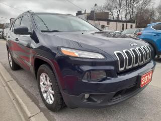 Used 2014 Jeep Cherokee NORTH-4CYL-4X4-BK CAM-BLUTOOTH-AUX-USB-ALLOYS for sale in Scarborough, ON