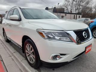 Used 2016 Nissan Pathfinder SL-AWD-7 SEATS-NAVI-BK CAM-LEATHER-PANOROOF-ALLOYS for sale in Scarborough, ON