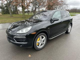 <p>WOW $120 K MSRP.</p><p>Unheard of options on this 2013 Porsche Cayenne Diesel.</p><p>Premium plus package.</p><p>PCCB - Carbon ceramic brakes !</p><p>Air Suspension with PASM.</p><p>18 Way sport seats with heating and cooling.</p><p>Carbon fibre steering wheel with heat.</p><p>Carbon fibre interior package.</p><p>Adaptive Cruise control.</p><p>Factory running boards.</p><p>Porsche Intelligent Performance.</p><p>Burmester Sound System.</p><p><span style=background-color: rgba(var(--bs-white-rgb),var(--bs-bg-opacity)); color: var(--bs-body-color); font-family: open-sans, -apple-system, BlinkMacSystemFont, "Segoe UI", Roboto, Oxygen, Ubuntu, Cantarell, "Fira Sans", "Droid Sans", "Helvetica Neue", sans-serif; font-size: var(--bs-body-font-size); font-weight: var(--bs-body-font-weight); text-align: var(--bs-body-text-align);><span>Porsche Rear Seat Entertainment with two screens</span></span></p><p><span style=background-color: rgba(var(--bs-white-rgb),var(--bs-bg-opacity)); color: var(--bs-body-color); font-family: open-sans, -apple-system, BlinkMacSystemFont, "Segoe UI", Roboto, Oxygen, Ubuntu, Cantarell, "Fira Sans", "Droid Sans", "Helvetica Neue", sans-serif; font-size: var(--bs-body-font-size); font-weight: var(--bs-body-font-weight); text-align: var(--bs-body-text-align);>Porsche Entry and Drive.</span><br></p><p><span>Thermally and Noise Insulated Privacy Glass</span></p><p><span>Exterior Package in Black (High Gloss)</span></p><p><span>Power Tilt / Slide Moonroof</span></p><p><span>Trailer Hitch without Hitch Ball</span></p><p><span>19-Inch Cayenne Design II Wheel</span></p><p>Two owners from new.</p><p>Extensive service history.</p><p>Truly a Unicorn Porsche C<span id=jodit-selection_marker_1712616943041_6755448598624549 data-jodit-selection_marker=start style=line-height: 0; display: none;></span>ayenne Diesel.</p> <p>** Appointments are mandatory as most of our inventory is stored off site ** Unless stated otherwise all our vehicles come Ontario Safety Certified with a 30 day Dealer guarantee as well as a complimentary Carfax report. There are no hidden fees. Competitive financing rates are available for most of our vehicles and extended warranties are also available through Lubrico Canada. You can find us at 12993 Steeles Avenue, Halton Hills, just west of Trafalgar Road near the Toronto Premium Outlet Mall. Located beside Mississauga, we are easily accessed from the Trafalgar Road exit of Hwy 401. We have been proudly serving the GTA area including Milton, Georgetown, Halton Hills, Acton, Erin, Brampton Mississauga, Toronto, and the surrounding areas for over 20 years. Please visit or website at www.bulletproofauto.ca for videos of our inventory. If we dont have exactly what youre looking for, we will find it. Also please take the time to research our Google and Facebook reviews. We pride ourselves in exceptional customer service and will always strive to provide our customers with a unique and personal car buying experience.  Bulletproof Auto Sales. Aim Higher.<span id=jodit-selection_marker_1682346445326_9978056229470107 data-jodit-selection_marker=start style=line-height: 0; display: none;></span></p>