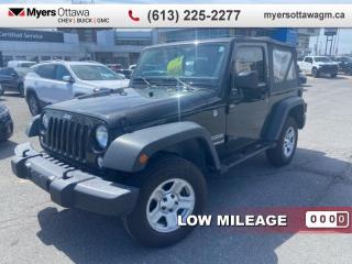 Used 2017 Jeep Wrangler Sport  - Cruise Control -  Removable Top for sale in Ottawa, ON