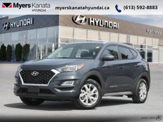 <b>Low Mileage, Blind Spot Detection,  Heated Steering Wheel,  Lane Change Assist,  Safety Package,  Aluminum Wheels!</b><br> <br>    Capability means nothing without comfort, which is why the 2021 Tucson comes very well equipped with a wealth of features and technology designed around you. This  2021 Hyundai Tucson is for sale today in Kanata. <br> <br>2021 Hyundai Tucson is more than just a sport utility vehicle, its the SUV thats always up for your adventures. With innovative features to keep you connected like standard Apple CarPlay and Android Auto smartphone connectivity, capable and efficient performance and heaps of built-in safety features, its always ready when you are. This 2021 Hyundai Tucson is ready to show you what an affordable family SUV should be.This low mileage  SUV has just 3,266 kms. Its  dusk blue in colour  . It has an automatic transmission and is powered by a  160HP 2.0L 4 Cylinder Engine. <br> <br> Our Tucsons trim level is Preferred. This Preferred trim is a great choice that comes with aluminum wheels, a blind spot detection system with rear cross traffic alerts and lane change assist, a heated leather wrapped steering wheel and drive mode select. You will also receive a 7 inch colour touch screen display with Apple CarPlay and Android Auto, LED daytime running lights, a 60/40 split rear seat, remote keyless entry and a rear view camera plus much more! This vehicle has been upgraded with the following features: Blind Spot Detection,  Heated Steering Wheel,  Lane Change Assist,  Safety Package,  Aluminum Wheels,  Apple Carplay,  Android Auto. <br> <br>To apply right now for financing use this link : <a href=https://www.myerskanatahyundai.com/finance/ target=_blank>https://www.myerskanatahyundai.com/finance/</a><br><br> <br/><br> Buy this vehicle now for the lowest weekly payment of <b>$104.18</b> with $0 down for 96 months @ 8.99% APR O.A.C. ( Plus applicable taxes -  and licensing fees   ).  See dealer for details. <br> <br>Smart buyers buy at Myers where all cars come Myers Certified including a 1 year tire and road hazard warranty (some conditions apply, see dealer for full details.)<br> <br>This vehicle is located at Myers Kanata Hyundai 400-2500 Palladium Dr Kanata, Ontario.<br>*LIFETIME ENGINE TRANSMISSION WARRANTY NOT AVAILABLE ON VEHICLES WITH KMS EXCEEDING 140,000KM, VEHICLES 8 YEARS & OLDER, OR HIGHLINE BRAND VEHICLE(eg. BMW, INFINITI. CADILLAC, LEXUS...)<br> Come by and check out our fleet of 30+ used cars and trucks and 40+ new cars and trucks for sale in Kanata.  o~o