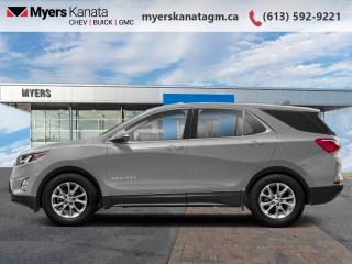 <b>Low Mileage, Aluminum Wheels,  Apple CarPlay,  Android Auto,  Remote Start,  Heated Seats!</b><br> <br>     This  2019 Chevrolet Equinox is fresh on our lot in Kanata. <br> <br>When Chevrolet designed the Equinox, they got every detail just right. Its the perfect size, roomy without being too big. This compact SUV pairs eye-catching style with a spacious and versatile cabin thats been thoughtfully designed to put you at the centre of attention. This mid size crossover also comes packed with desirable technology and safety features. For a mid sized SUV, its hard to beat this Chevrolet Equinox. This low mileage  SUV has just 57,044 kms. Its  silver in colour  . It has an automatic transmission and is powered by a  170HP 1.5L 4 Cylinder Engine. <br> <br> Our Equinoxs trim level is LT. Upgrading to this Equinox LT is a great choice as it comes loaded with aluminum wheels, HID headlights, a 7 inch touchscreen display with Apple CarPlay and Android Auto, active aero shutters for better fuel economy, an 8-way power driver seat and power heated outside mirrors. It also has a remote engine start, heated front seats, a rear view camera, 4G WiFi capability, steering wheel with audio and cruise controls, Teen Driver technology, Bluetooth streaming audio, StabiliTrak electronic stability control and a split folding rear seat to make loading and unloading large objects a breeze! This vehicle has been upgraded with the following features: Aluminum Wheels,  Apple Carplay,  Android Auto,  Remote Start,  Heated Seats,  Power Seat,  Rear View Camera. <br> <br>To apply right now for financing use this link : <a href=https://www.myerskanatagm.ca/finance/ target=_blank>https://www.myerskanatagm.ca/finance/</a><br><br> <br/><br>Price is plus HST and licence only.<br>Book a test drive today at myerskanatagm.ca<br>*LIFETIME ENGINE TRANSMISSION WARRANTY NOT AVAILABLE ON VEHICLES WITH KMS EXCEEDING 140,000KM, VEHICLES 8 YEARS & OLDER, OR HIGHLINE BRAND VEHICLE(eg. BMW, INFINITI. CADILLAC, LEXUS...)<br> Come by and check out our fleet of 40+ used cars and trucks and 120+ new cars and trucks for sale in Kanata.  o~o