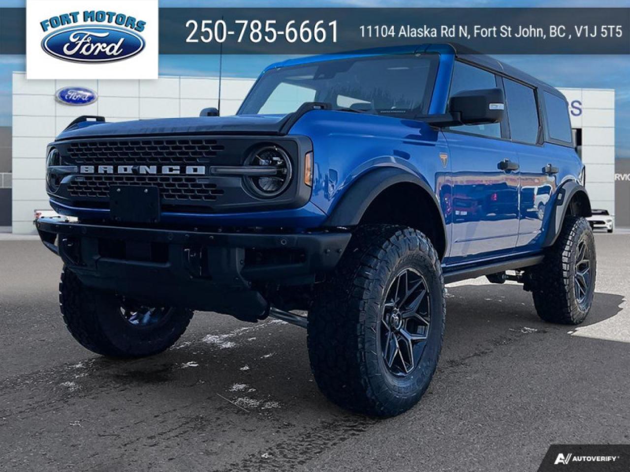 New 2024 Ford Bronco BADLANDS  - Leather Seats - Heated Seats for sale in Fort St John, BC