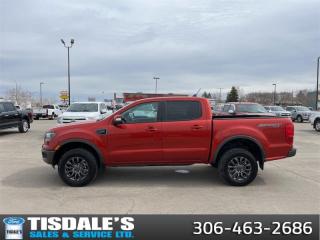 <b>Low Mileage!</b><br> <br> Check out the large selection of pre-owned vehicles at Tisdales today!<br> <br>   Ready for any adventure, this impressive Ford Ranger offers a perfect blend of versatile and convenient features. This  2022 Ford Ranger is fresh on our lot in Kindersley. <br> <br>With astounding capability for its size, along with a refined and well thought out interior, this Ford Ranger is exactly what you have been looking for. Efficient, yet powerful and with a ton of helpful features, this amazing midsize truck is perfect for the urban worksite, while the plush interior and off-road capability make sure your weekend getaway is as far away as possible. In this Ford Ranger, the only thing that feels midsized is the footprint. This low mileage  Crew Cab 4X4 pickup  has just 22,009 kms. Its  hot pepper red in colour  . It has an automatic transmission and is powered by a  270HP 2.3L 4 Cylinder Engine.  This unit has some remaining factory warranty for added peace of mind. <br> To view the original window sticker for this vehicle view this <a href=http://www.windowsticker.forddirect.com/windowsticker.pdf?vin=1FTER4FH3NLD08575 target=_blank>http://www.windowsticker.forddirect.com/windowsticker.pdf?vin=1FTER4FH3NLD08575</a>. <br/><br> <br>To apply right now for financing use this link : <a href=http://www.tisdales.com/shopping-tools/apply-for-credit.html target=_blank>http://www.tisdales.com/shopping-tools/apply-for-credit.html</a><br><br> <br/><br>Tisdales is not your standard dealership. Sales consultants are available to discuss what vehicle would best suit the customer and their lifestyle, and if a certain vehicle isnt readily available on the lot, one will be brought in. o~o