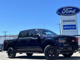 <b>XLT Black Appearance Package, 18 Aluminum Wheels, Spray-In Bed Liner!</b><br> <br> <br> <br>  The Ford F-150 is for those who think a day off is just an opportunity to get more done. <br> <br>Just as you mould, strengthen and adapt to fit your lifestyle, the truck you own should do the same. The Ford F-150 puts productivity, practicality and reliability at the forefront, with a host of convenience and tech features as well as rock-solid build quality, ensuring that all of your day-to-day activities are a breeze. Theres one for the working warrior, the long hauler and the fanatic. No matter who you are and what you do with your truck, F-150 doesnt miss.<br> <br> This antimatter blue metallic Crew Cab 4X4 pickup   has a 10 speed automatic transmission and is powered by a  325HP 2.7L V6 Cylinder Engine.<br> <br> Our F-150s trim level is XLT. This XLT trim steps things up with running boards, dual-zone climate control and a 360 camera system, along with great standard features such as class IV tow equipment with trailer sway control, remote keyless entry, cargo box lighting, and a 12-inch infotainment screen powered by SYNC 4 featuring voice-activated navigation, SiriusXM satellite radio, Apple CarPlay, Android Auto and FordPass Connect 5G internet hotspot. Safety features also include blind spot detection, lane keep assist with lane departure warning, front and rear collision mitigation and automatic emergency braking. This vehicle has been upgraded with the following features: Xlt Black Appearance Package, 18 Aluminum Wheels, Spray-in Bed Liner. <br><br> View the original window sticker for this vehicle with this url <b><a href=http://www.windowsticker.forddirect.com/windowsticker.pdf?vin=1FTEW3LP8RKD34616 target=_blank>http://www.windowsticker.forddirect.com/windowsticker.pdf?vin=1FTEW3LP8RKD34616</a></b>.<br> <br>To apply right now for financing use this link : <a href=https://www.bourgeoismotors.com/credit-application/ target=_blank>https://www.bourgeoismotors.com/credit-application/</a><br><br> <br/> Incentives expire 2024-05-31.  See dealer for details. <br> <br>Discount on vehicle represents the Cash Purchase discount applicable and is inclusive of all non-stackable and stackable cash purchase discounts from Ford of Canada and Bourgeois Motors Ford and is offered in lieu of sub-vented lease or finance rates. To get details on current discounts applicable to this and other vehicles in our inventory for Lease and Finance customer, see a member of our team. </br></br>Discover a pressure-free buying experience at Bourgeois Motors Ford in Midland, Ontario, where integrity and family values drive our 78-year legacy. As a trusted, family-owned and operated dealership, we prioritize your comfort and satisfaction above all else. Our no pressure showroom is lead by a team who is passionate about understanding your needs and preferences. Located on the shores of Georgian Bay, our dealership offers more than just vehiclesits an experience rooted in community, trust and transparency. Trust us to provide personalized service, a diverse range of quality new Ford vehicles, and a seamless journey to finding your perfect car. Join our family at Bourgeois Motors Ford and let us redefine the way you shop for your next vehicle.<br> Come by and check out our fleet of 80+ used cars and trucks and 200+ new cars and trucks for sale in Midland.  o~o