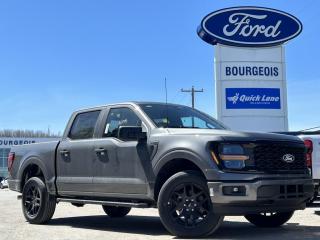 <b>STX Appearance Package, 20 Aluminum Wheels, Tow Package, Spray-In Bedliner!</b><br> <br> <br> <br>  Thia 2024 F-150 is a truck that perfectly fits your needs for work, play, or even both. <br> <br>Just as you mould, strengthen and adapt to fit your lifestyle, the truck you own should do the same. The Ford F-150 puts productivity, practicality and reliability at the forefront, with a host of convenience and tech features as well as rock-solid build quality, ensuring that all of your day-to-day activities are a breeze. Theres one for the working warrior, the long hauler and the fanatic. No matter who you are and what you do with your truck, F-150 doesnt miss.<br> <br> This carbonized grey metallic Crew Cab 4X4 pickup   has a 10 speed automatic transmission and is powered by a  325HP 2.7L V6 Cylinder Engine.<br> <br> Our F-150s trim level is STX. This STX trim steps things up with upgraded aluminum wheels, along with great standard features such as class IV tow equipment with trailer sway control, remote keyless entry, cargo box lighting, and a 12-inch infotainment screen powered by SYNC 4 featuring voice-activated navigation, SiriusXM satellite radio, Apple CarPlay, Android Auto and FordPass Connect 5G internet hotspot. Safety features also include blind spot detection, lane keep assist with lane departure warning, front and rear collision mitigation and automatic emergency braking. This vehicle has been upgraded with the following features: Stx Appearance Package, 20 Aluminum Wheels, Tow Package, Spray-in Bedliner. <br><br> View the original window sticker for this vehicle with this url <b><a href=http://www.windowsticker.forddirect.com/windowsticker.pdf?vin=1FTFW2LP6RKD15220 target=_blank>http://www.windowsticker.forddirect.com/windowsticker.pdf?vin=1FTFW2LP6RKD15220</a></b>.<br> <br>To apply right now for financing use this link : <a href=https://www.bourgeoismotors.com/credit-application/ target=_blank>https://www.bourgeoismotors.com/credit-application/</a><br><br> <br/> 0% financing for 60 months. 2.99% financing for 84 months.  Incentives expire 2024-04-30.  See dealer for details. <br> <br>Discount on vehicle represents the Cash Purchase discount applicable and is inclusive of all non-stackable and stackable cash purchase discounts from Ford of Canada and Bourgeois Motors Ford and is offered in lieu of sub-vented lease or finance rates. To get details on current discounts applicable to this and other vehicles in our inventory for Lease and Finance customer, see a member of our team. </br></br>Discover a pressure-free buying experience at Bourgeois Motors Ford in Midland, Ontario, where integrity and family values drive our 78-year legacy. As a trusted, family-owned and operated dealership, we prioritize your comfort and satisfaction above all else. Our no pressure showroom is lead by a team who is passionate about understanding your needs and preferences. Located on the shores of Georgian Bay, our dealership offers more than just vehiclesits an experience rooted in community, trust and transparency. Trust us to provide personalized service, a diverse range of quality new Ford vehicles, and a seamless journey to finding your perfect car. Join our family at Bourgeois Motors Ford and let us redefine the way you shop for your next vehicle.<br> Come by and check out our fleet of 80+ used cars and trucks and 210+ new cars and trucks for sale in Midland.  o~o