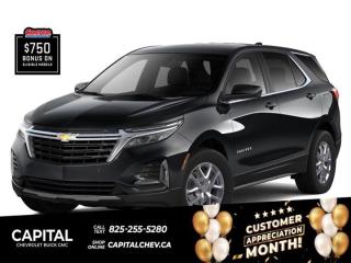 This Chevrolet Equinox delivers a Turbocharged Gas I4 1.5L/ engine powering this Automatic transmission. ENGINE, 1.5L TURBO DOHC 4-CYLINDER, SIDI, VVT (175 hp [131.3 kW] @ 5800 rpm, 203 lb-ft of torque [275.0 N-m] @ 2000 - 4000 rpm) (STD), Wireless Apple CarPlay/Wireless Android Auto, Windows, power, rear with Express-Down.*This Chevrolet Equinox Comes Equipped with These Options *Window, power with front passenger Express-Down, Window, power with driver Express-Up and Down, Wi-Fi Hotspot capable (Terms and limitations apply. See onstar.ca or dealer for details.), Wheels, 17 (43.2 cm) aluminum, Wheel, spare, 16 (40.6 cm) steel, Visors, driver and front passenger illuminated vanity mirrors, covered, USB ports, 2, with auxiliary input jack located in front centre stack storage area, USB charging-only ports, 2, located in the rear of the floor console, Trim, Bright lower window, Transmission, 6-speed automatic, electronically-controlled with overdrive includes Driver Shift Control.* Stop By Today *For a must-own Chevrolet Equinox come see us at Capital Chevrolet Buick GMC Inc., 13103 Lake Fraser Drive SE, Calgary, AB T2J 3H5. Just minutes away!