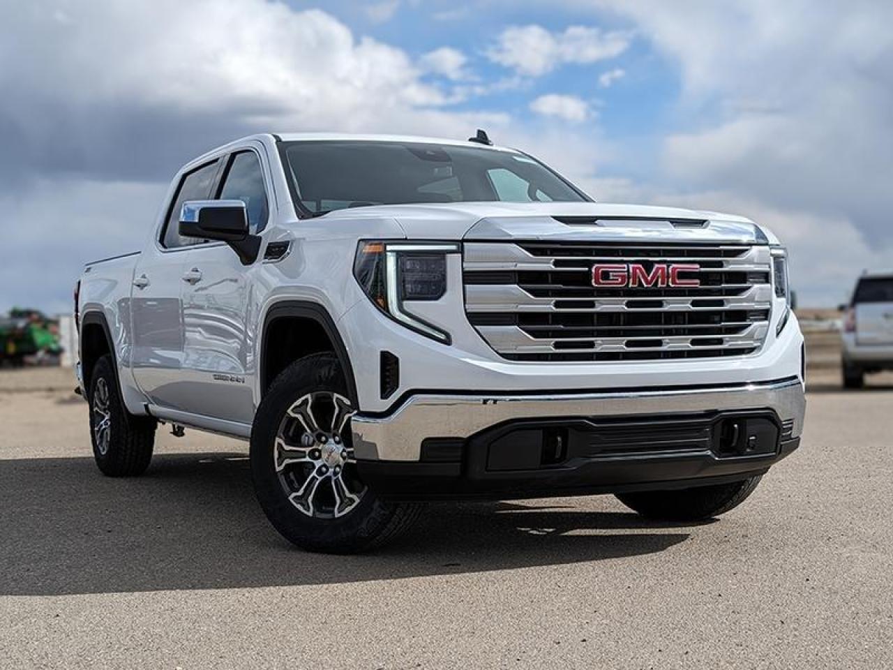 <br> <br> Astoundingly advanced and exceedingly premium, this 2024 GMC Sierra 1500 is designed for pickup excellence. <br> <br>This 2024 GMC Sierra 1500 stands out in the midsize pickup truck segment, with bold proportions that create a commanding stance on and off road. Next level comfort and technology is paired with its outstanding performance and capability. Inside, the Sierra 1500 supports you through rough terrain with expertly designed seats and robust suspension. This amazing 2024 Sierra 1500 is ready for whatever.<br> <br> This summit white Crew Cab 4X4 pickup has an automatic transmission and is powered by a 355HP 5.3L 8 Cylinder Engine.<br> <br> Our Sierra 1500s trim level is SLE. Stepping up to this GMC Sierra 1500 SLE is a great choice as it comes loaded with some excellent features such as a massive 13.4 inch touchscreen display with wireless Apple CarPlay and Android Auto, wireless streaming audio, SiriusXM, 4G LTE hotspot, cruise control and LED headlights. Additionally, this pickup truck also comes with a rear vision camera, forward collision warning and lane keep assist, air conditioning, teen driver technology plus so much more! This vehicle has been upgraded with the following features: Apple Carplay, Android Auto. <br><br> <br/><br>Contact our Sales Department today by: <br><br>Phone: 1 (306) 882-2691 <br><br>Text: 1-306-800-5376 <br><br>- Want to trade your vehicle? Make the drive and well have it professionally appraised, for FREE! <br><br>- Financing available! Onsite credit specialists on hand to serve you! <br><br>- Apply online for financing! <br><br>- Professional, courteous, and friendly staff are ready to help you get into your dream ride! <br><br>- Call today to book your test drive! <br><br>- HUGE selection of new GMC, Buick and Chevy Vehicles! <br><br>- Fully equipped service shop with GM certified technicians <br><br>- Full Service Quick Lube Bay! Drive up. Drive in. Drive out! <br><br>- Best Oil Change in Saskatchewan! <br><br>- Oil changes for all makes and models including GMC, Buick, Chevrolet, Ford, Dodge, Ram, Kia, Toyota, Hyundai, Honda, Chrysler, Jeep, Audi, BMW, and more! <br><br>- Rosetowns ONLY Quick Lube Oil Change! <br><br>- 24/7 Touchless car wash <br><br>- Fully stocked parts department featuring a large line of in-stock winter tires! <br> <br><br><br>Rosetown Mainline Motor Products, also known as Mainline Motors is the ORIGINAL King Of Trucks, featuring Chevy Silverado, GMC Sierra, Buick Enclave, Chevy Traverse, Chevy Equinox, Chevy Cruze, GMC Acadia, GMC Terrain, and pre-owned Chevy, GMC, Buick, Ford, Dodge, Ram, and more, proudly serving Saskatchewan. As part of the Mainline Automotive Group of Dealerships in Western Canada, we are also committed to servicing customers anywhere in Western Canada! We have a huge selection of cars, trucks, and crossover SUVs, so if youre looking for your next new GMC, Buick, Chevrolet or any brand on a used vehicle, dont hesitate to contact us online, give us a call at 1 (306) 882-2691 or swing by our dealership at 506 Hyw 7 W in Rosetown, Saskatchewan. We look forward to getting you rolling in your next new or used vehicle! <br> <br><br><br>* Vehicles may not be exactly as shown. Contact dealer for specific model photos. Pricing and availability subject to change. All pricing is cash price including fees. Taxes to be paid by the purchaser. While great effort is made to ensure the accuracy of the information on this site, errors do occur so please verify information with a customer service rep. This is easily done by calling us at 1 (306) 882-2691 or by visiting us at the dealership. <br><br> Come by and check out our fleet of 50+ used cars and trucks and 140+ new cars and trucks for sale in Rosetown. o~o