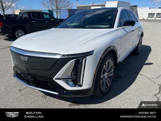 <b>Sunroof!</b><br> <br> <br> <br>Luxury Tax is not included in the MSRP of all applicable vehicles.<br> <br>  This 2024 Cadillac Lyriq is an EV that impresses with a refined cabin, great driving range and head-turning styling. <br> <br>Delivering next level technology, this Cadillac Lyriq pushes the boundaries of what is possible for a fast charging EV crossover vehicle. With an advanced 33 inch LED display and a driver focused cockpit, its easy to immerse yourself into the pure driving experience. On the exterior, its sharp line and aggressive design adds dimensional texture for dramatic depth and a sleek new approach from the Cadillac brand.<br> <br> This crystal white tricoat  SUV  has an automatic transmission.<br> <br> Our LYRIQs trim level is Luxury. This LYRIQ with the Luxury trim adds on an HD Surround Vision camera system, adaptive LED headlamps with choreography, a heated steering wheel, adaptive cruise control, and Digital Key smartphone vehicle entry. Additional features include an expansive fixed glass roof with a power sunshade, Inteluxe synthetic leather upholstery, heated front seats with power adjustment and lumbar support, memory settings for the drivers seat, outside mirrors and steering wheel, wireless mobile device charging, dual-zone climate control, and an expansive 33-inch infotainment/drivers display with wireless Apple CarPlay and Android Auto, 5G communications capability, Google automotive services, and SiriusXM satellite radio. Safety features include enhanced automatic parking assist, front and rear park assist, lane keeping assist with lane departure warning, front pedestrian braking with bicyclist detection, blind zone steering assist, Teen Driver, and forward collision alert. This vehicle has been upgraded with the following features: Sunroof. <br><br> <br>To apply right now for financing use this link : <a href=http://www.boltongm.ca/?https://CreditOnline.dealertrack.ca/Web/Default.aspx?Token=44d8010f-7908-4762-ad47-0d0b7de44fa8&Lang=en target=_blank>http://www.boltongm.ca/?https://CreditOnline.dealertrack.ca/Web/Default.aspx?Token=44d8010f-7908-4762-ad47-0d0b7de44fa8&Lang=en</a><br><br> <br/> Total  cash rebate of $5500 is reflected in the price.   2.99% financing for 84 months.  Incentives expire 2024-07-02.  See dealer for details. <br> <br>At Bolton Motor Products, we offer new and pre-enjoyed luxury Cadillacs in Bolton. Our sales staff will help you find that new or used car you have been searching for in the Bolton, Brampton, Nobleton, Kleinburg, Vaughan, & Maple area. o~o