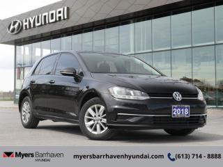 Used 2018 Volkswagen Golf Trendline  - Bluetooth - $145 B/W for sale in Nepean, ON