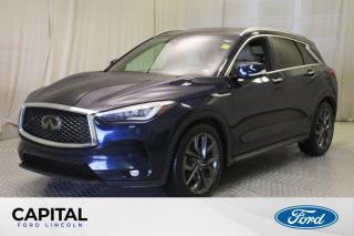 Used 2019 Infiniti QX50 Essential **One Owner, Leather, Heated/Cooled Seats, Navigation, Sunroof, Power Liftgate** for sale in Regina, SK