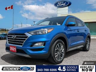 Aqua Blue 2021 Hyundai Tucson Luxury 4D Sport Utility 2.4L 4-Cylinder 6-Speed Automatic with Overdrive AWD AWD, 3.195 Axle Ratio, 4-Wheel Disc Brakes, 6 Speakers, ABS brakes, Air Conditioning, Alloy wheels, AM/FM radio: SiriusXM, Anti-whiplash front head restraints, AppLink/Apple CarPlay and Android Auto, Auto-dimming Rear-View mirror, Automatic temperature control, Brake assist, Bumpers: body-colour, Delay-off headlights, Driver door bin, Driver vanity mirror, Dual front impact airbags, Dual front side impact airbags, Electronic Stability Control, Emergency communication system: BlueLink, Four wheel independent suspension, Front anti-roll bar, Front Bucket Seats, Front dual zone A/C, Front fog lights, Front reading lights, Fully automatic headlights, Garage door transmitter: HomeLink, Heated door mirrors, Heated Front Bucket Seats (3-Steps), Heated front seats, Heated rear seats, Heated steering wheel, Illuminated entry, Leather Seat Trim, Leather Shift Knob, Occupant sensing airbag, Outside temperature display, Overhead airbag, Overhead console, Panic alarm, Passenger door bin, Passenger vanity mirror, Power door mirrors, Power driver seat, Power Liftgate, Power moonroof, Power steering, Power windows, Radio: AM/FM/XM Audio System, Rear anti-roll bar, Rear window defroster, Rear window wiper, Remote keyless entry, Roof rack: rails only, Security system, Speed control, Split folding rear seat, Spoiler, Steering wheel mounted audio controls, Tachometer, Telescoping steering wheel, Tilt steering wheel, Traction control, Trip computer, Turn signal indicator mirrors, Variably intermittent wipers, Wheels: 18 x 7.0J Aluminum.