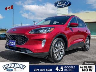 Used 2021 Ford Escape Titanium LEATHER | 2.0L ECOBOOST ENGINE | REAR CAMERA for sale in Waterloo, ON