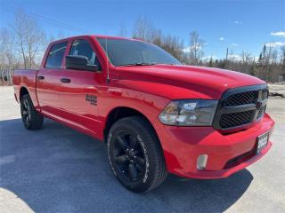 <b>Apple Carplay, Android Auto, 20 Aluminum Wheels, Fog Lamps, Rear Camera, Cruise Control, Air Conditioning, SiriusXM, Accident Free on Carfax Report, Local Trade not a Rental, Non-Smoker, Fresh Oil Change! <br> <br></b><br>   Compare at $46680 - Kia of Timmins is just $44885! <br> <br>   Few vehicles have such broad appeal as a full-size pickup and the Ram 1500 Classic is no exception, says Car and Driver. This  2022 Ram 1500 Classic is fresh on our lot in Timmins. <br> <br>The reasons why this Ram 1500 Classic stands above its well-respected competition are evident: uncompromising capability, proven commitment to safety and security, and state-of-the-art technology. From its muscular exterior to the well-trimmed interior, this 2022 Ram 1500 Classic is more than just a workhorse. Get the job done in comfort and style while getting a great value with this amazing full size truck. This low mileage  crew cab 4X4 pickup  has just 35,734 kms. Its  red in colour  . It has a 8 speed automatic transmission and is powered by a  305HP 3.6L V6 Cylinder Engine. <br> <br> Our 1500 Classics trim level is Express. Upgrading to this rugged 1500 Classic Express is a great choice as it comes loaded with stylish aluminum wheels, body colored bumpers, front fog lights, heavy-duty shock absorbers, electronic stability control and trailer sway control. Additional features include ParkView rear back-up camera, cruise control, air conditioning, an infotainment hub with SiriusXM, radio 3.0 and a USB port, automatic headlights, power windows, power doors, and more. This vehicle has been upgraded with the following features: Air, Rear Air, Tilt, Cruise, Power Windows, Power Locks, Power Mirrors. <br> To view the original window sticker for this vehicle view this <a href=http://www.chrysler.com/hostd/windowsticker/getWindowStickerPdf.do?vin=1C6RR7KG0NS244671 target=_blank>http://www.chrysler.com/hostd/windowsticker/getWindowStickerPdf.do?vin=1C6RR7KG0NS244671</a>. <br/><br> <br>To apply right now for financing use this link : <a href=https://www.kiaoftimmins.com/timmins-ontario-car-loan-application target=_blank>https://www.kiaoftimmins.com/timmins-ontario-car-loan-application</a><br><br> <br/><br> Buy this vehicle now for the lowest bi-weekly payment of <b>$332.72</b> with $0 down for 84 months @ 8.99% APR O.A.C. ( Plus applicable taxes -  Plus applicable fees   / Total Obligation of $60555  ).  See dealer for details. <br> <br>As a local, family owned and operated dealership we look to be your number one place to buy your new vehicle! Kia of Timmins has been serving a large community across northern Ontario since 2001 and focuses highly on customer satisfaction. Our #1 priority is to make you feel at home as soon as you step foot in our dealership. Family owned and operated, our business is in Timmins, Ontario the city with the heart of gold. Also positioned near many towns in which we service such as: South Porcupine, Porcupine, Gogama, Foleyet, Chapleau, Wawa, Hearst, Mattice, Kapuskasing, Moonbeam, Fauquier, Smooth Rock Falls, Moosonee, Moose Factory, Fort Albany, Kashechewan, Abitibi Canyon, Cochrane, Iroquois falls, Matheson, Ramore, Kenogami, Kirkland Lake, Englehart, Elk Lake, Earlton, New Liskeard, Temiskaming Shores and many more.We have a fresh selection of new & used vehicles for sale for you to choose from. If we dont have what you need, we can find it! All makes and models are within our reach including: Dodge, Chrysler, Jeep, Ram, Chevrolet, GMC, Ford, Honda, Toyota, Hyundai, Mitsubishi, Nissan, Lincoln, Mazda, Subaru, Volkswagen, Mini-vans, Trucks and SUVs.<br><br>We are located at 1285 Riverside Drive, Timmins, Ontario. Too far way? We deliver anywhere in Ontario and Quebec!<br><br>Come in for a visit, call 1-800-661-6907 to book a test drive or visit <a href=https://www.kiaoftimmins.com>www.kiaoftimmins.com</a> for complete details. All prices are plus HST and Licensing.<br><br>We look forward to helping you with all your automotive needs!<br> o~o