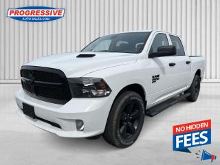 <b>Low Mileage, Heavy Duty Suspension,  Trailer Hitch,  Power Mirrors,  Rear Camera!</b><br> <br>    Reliable, dependable, and innovative, this Ram 1500 Classic proves that it has what it takes to get the job done right. This  2023 Ram 1500 Classic is for sale today. <br> <br>The reasons why this Ram 1500 Classic stands above its well-respected competition are evident: uncompromising capability, proven commitment to safety and security, and state-of-the-art technology. From its muscular exterior to the well-trimmed interior, this 2023 Ram 1500 Classic is more than just a workhorse. Get the job done in comfort and style while getting a great value with this amazing full-size truck. This low mileage  Crew Cab 4X4 pickup  has just 8,068 kms. Its  white in colour  . It has a 8 speed automatic transmission and is powered by a  305HP 3.6L V6 Cylinder Engine. <br> <br> Our 1500 Classics trim level is Tradesman. This Ram 1500 Tradesman is ready for whatever you throw at it, with a great selection of standard features such as class II towing equipment including a hitch, wiring harness and trailer sway control, heavy-duty suspension, cargo box lighting, and a locking tailgate. Additional features include heated and power adjustable side mirrors, UCconnect 3, cruise control, air conditioning, vinyl floor lining, and a rearview camera. This vehicle has been upgraded with the following features: Heavy Duty Suspension,  Trailer Hitch,  Power Mirrors,  Rear Camera. <br> To view the original window sticker for this vehicle view this <a href=http://www.chrysler.com/hostd/windowsticker/getWindowStickerPdf.do?vin=1C6RR7KG4PS523852 target=_blank>http://www.chrysler.com/hostd/windowsticker/getWindowStickerPdf.do?vin=1C6RR7KG4PS523852</a>. <br/><br> <br>To apply right now for financing use this link : <a href=https://www.progressiveautosales.com/credit-application/ target=_blank>https://www.progressiveautosales.com/credit-application/</a><br><br> <br/><br><br> Progressive Auto Sales provides you with the all the tools you need to find and purchase a used vehicle that meets your needs and exceeds your expectations. Our Sarnia used car dealership carries a wide range of makes and models for exceptionally low prices due to our extensive network of Canadian, Ontario and Sarnia used car dealerships, leasing companies and auction groups. </br>

<br> Our dealership wouldnt be where we are today without the great people in Sarnia and surrounding areas. If you have any questions about our services, please feel free to ask any one of our staff. If you want to visit our dealership, you can also find our hours of operation and location information on our Contact page. </br> o~o