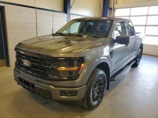 This all new, full sized 2024 Ford F-150 XLT 301A looks absolutely stunning in Carbonized Grey Metallic. This pick up comes with the 3.5L  V6 EcoBoost engine. This remarkable engine not only produces 400 horsepower and 500ft pounds of torque, but by leveraging the EcoBoost technology and a 10-speed automatic transmission this truck is rated it to get 12.3L 100/km (23 miles per gallon) combined highway/city fuel economy. This truck can tow up to a massive amount of 13,200 pounds!

Key Features:
Lane Keeping System 
Rear View Camera 
6 Black Running Boards 
Auto Dimming Rearview Mirror 
360 Degree Camera 
Pro Trailer Backup Assist 
Pro Trailer Hitch Assist 
Dual Exhaust 
Reverse Sensing System 
Reverse Brake Assist 
12 LCD Touchscreen 
Apple Car Play / Android Auto 
Rear Window Defroster 
18 Black Painted Aluminum Wheels 
Hill Start Assist 
Class IV Trailer Hitch 
XLT Black Appearance Package
 .275/65R BSW All-Terrain 
 .18 Gloss Black Aluminum Wheels
Engine Block Heater
FX4 Off Road Package

Saskatchewan has a challenging climate and driving conditions but let that stress melt away with the 2024 F-150 XLT, a tough truck that leverages physical features and technology that will keep your family safe. This specific unit is loaded right up and includes power windows, power locks, air conditioning, 8-way power drivers seat, wrapped steering wheel, zone lighting, cruise, dynamic brake support, outside temperature display, hill start assist, perimeter safety system, four-wheel drive, and so much more. 


At Moose Jaw Ford, we're driving change all across Saskatchewan! We are Moose Jaw's prime destination for everything automotive. We pride ourselves by consistently providing the highest quality customer experience  every single time. Because of this commitment, and the love of what we do, Moose Jaw Ford is the recipient of multiple President's Club Awards and is recognized as one of Canada's Best Managed Companies. We are dedicated to building long lasting relationships. You can trust that our trained service technicians will take excellent care of you and your vehicle when you visit our service department. Come visit us today at 1010 North Service Road..