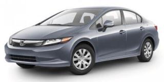 Used 2012 Honda Civic Sdn LX for sale in Edmonton, AB