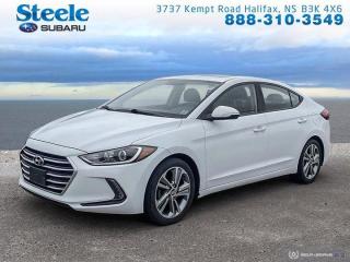 Awards:* Canadian Car of the Year AJACs Best New Small Car Recent Arrival! White 2017 Hyundai Elantra GLS FWD 6-Speed Automatic with Overdrive 2.0L I4 MPI DOHC 16V ULEV II 147hp Atlantic Canadas largest Subaru dealer.Alloy wheels, AppLink/Apple CarPlay and Android Auto, Automatic temperature control, Electronic Stability Control, Exterior Parking Camera Rear, Front dual zone A/C, Fully automatic headlights, Heated front seats, Heated rear seats, Heated steering wheel, Power moonroof, Radio: AM/FM/XM/MP3 Audio System w/6 Speakers, Steering wheel mounted audio controls, Telescoping steering wheel, Tilt steering wheel.WE MAKE IT EASY!Reviews:* Owners report a comfortable and durable driving feel, solid ride quality on even rougher roads, good feature content for the dollar, and an upscale look and feel to the interior and driving environment. The touchscreen infotainment system is highly rated for effectiveness and ease of use. Source: autoTRADER.ca