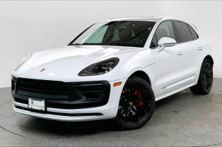 This spectacular 2022 Porsche Macan GTS, comes with Carrara White Metallic. The interior is in Black/Bordeaux Red Leather.  Equipped with  Premium Package Plus, Sport Chrono Package, Adaptive Sport Seats Plus (18 Way) with Memory Package, Surround View, Panoramic Roof System, Bose Surround Sound System and numerous other premium features. This vehicle is BC Local, with No Reported Accidents or Claims.This vehicle is a Porsche Approved Certified Pre Owned Vehicle: 2 extra years of unlimited mileage warranty plus an additional 2 years of Porsche Roadside Assistance. All CPO vehicles have passed our rigorous 111-point check and reconditioned with 100% genuine Porsche parts.   Porsche Center Langley has won the prestigious Porsche Premier Dealer Award for 7 years in a row. We are centrally located just a short distance from Highway 1 in beautiful Langley, British Columbia Canada.  We have many attractive Finance/Lease options available and can tailor a plan that suits your needs. Please contact us now to speak with one of our highly trained Sales Executives before it is gone.