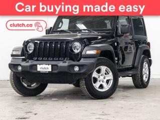 Used 2021 Jeep Wrangler Sport S 4x4 w/ Uconnect 4, Apple CarPlay & Android Auto, A/C for sale in Toronto, ON