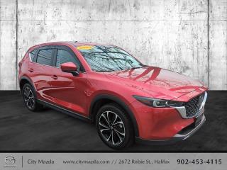 <em><strong>VALUE PRICED AND CERTIFIED FOR PEACE OF MIND DRIVING. 2022 MAZDA CX-5 GT ALL WHEEL DRIVE WITH SKY-ACTIVE TECHNOLOGY. 4 CYLINDER, AUTOMATIC, POWER WINDOWS, POWER LOCKS, TILT AND TELESCOPIC STEERING, HEATED LEATHER SEATS WITH SUEDE INSERTS, POWER DRIVERS SEAT, LANE CHANGE ALERT, BACKUP CAMERA, REMOTE KEYLESS ENTRY, KEYLESS START, POWER SUNROOF, ALUMINUM WHEELS AND MORE. SAVE THOUSANDS OFF A NEW ONE TODAY!</strong></em>

<em><strong>VEHICLE SOLD WITH MAZDA CERTIFIED PRE-OWNED</strong></em>

<em><strong>160 POINT INSPECTION</strong></em>

<em><strong>7 YEAR OR 140,000KM POWERTRAIN WARRANTY</strong></em>

<em><strong>INTEREST RATES AS LOW AS 4.90%</strong></em>

<em><strong>FULL CARFAX REPORT</strong></em>

<em><strong>30 DAY EXCHANGE PRIVILEGE</strong></em>

<em><strong>PROFESSIONALLY CLEANED AND DETAILED.</strong></em>