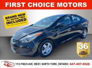 Welcome to First Choice Motors, the largest car dealership in Toronto of pre-owned cars, SUVs, and vans priced between $5000-$15,000. With an impressive inventory of over 300 vehicles in stock, we are dedicated to providing our customers with a vast selection of affordable and reliable options. <br><br>Were thrilled to offer a used 2012 Hyundai Elantra GL, black colour with 133,000km (STK#7206) This vehicle was $9490 NOW ON SALE FOR $8990. It is equipped with the following features:<br>- Automatic Transmission<br>- Heated seats<br>- Bluetooth<br>- Power windows<br>- Power locks<br>- Power mirrors<br>- Air Conditioning<br><br>At First Choice Motors, we believe in providing quality vehicles that our customers can depend on. All our vehicles come with a 36-day FULL COVERAGE warranty. We also offer additional warranty options up to 5 years for our customers who want extra peace of mind.<br><br>Furthermore, all our vehicles are sold fully certified with brand new brakes rotors and pads, a fresh oil change, and brand new set of all-season tires installed & balanced. You can be confident that this car is in excellent condition and ready to hit the road.<br><br>At First Choice Motors, we believe that everyone deserves a chance to own a reliable and affordable vehicle. Thats why we offer financing options with low interest rates starting at 7.9% O.A.C. Were proud to approve all customers, including those with bad credit, no credit, students, and even 9 socials. Our finance team is dedicated to finding the best financing option for you and making the car buying process as smooth and stress-free as possible.<br><br>Our dealership is open 7 days a week to provide you with the best customer service possible. We carry the largest selection of used vehicles for sale under $9990 in all of Ontario. We stock over 300 cars, mostly Hyundai, Chevrolet, Mazda, Honda, Volkswagen, Toyota, Ford, Dodge, Kia, Mitsubishi, Acura, Lexus, and more. With our ongoing sale, you can find your dream car at a price you can afford. Come visit us today and experience why we are the best choice for your next used car purchase!<br><br>All prices exclude a $10 OMVIC fee, license plates & registration  and ONTARIO HST (13%)