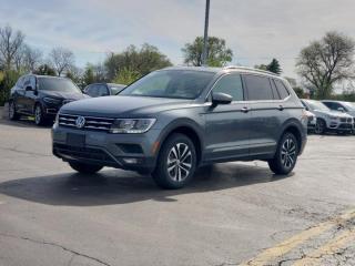 Used 2021 Volkswagen Tiguan United AWD, Pano Roof, Nav, Power Seat, Heated Seats, CarPlay + Android, Bluetooth, New Tires! for sale in Guelph, ON